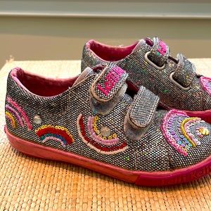 Lelli Kelly rainbow sequined sneakers
